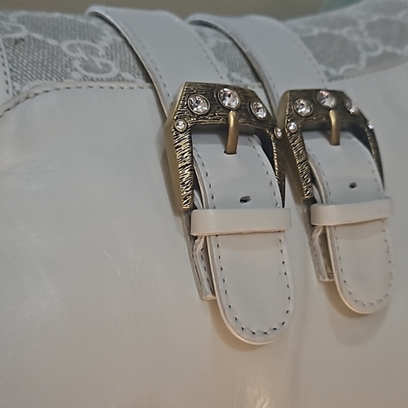 Gucci Trip Crystal Buckle Booties - Picture 10 of 10